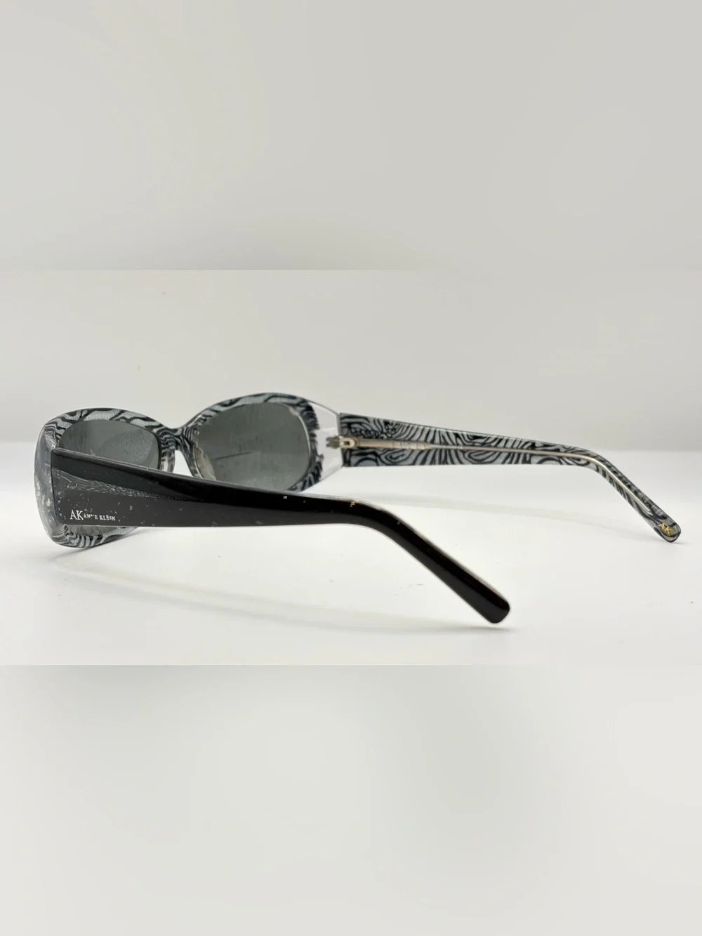 Anne Klein Black Oval Sunglasses Frames Only